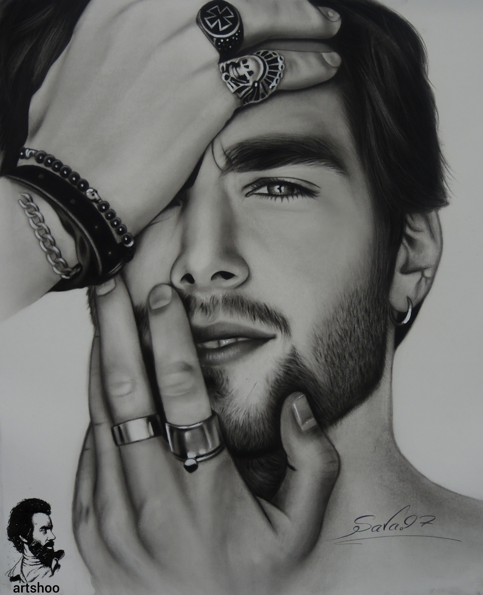 نقاشی سیاه قلم اورژینال